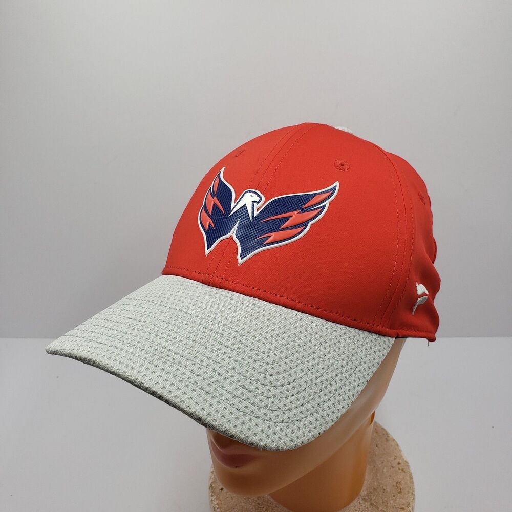 Washington Capitals Fanatics Authentic Pro Snapback Hat Cap Red Gray NHL Hockey